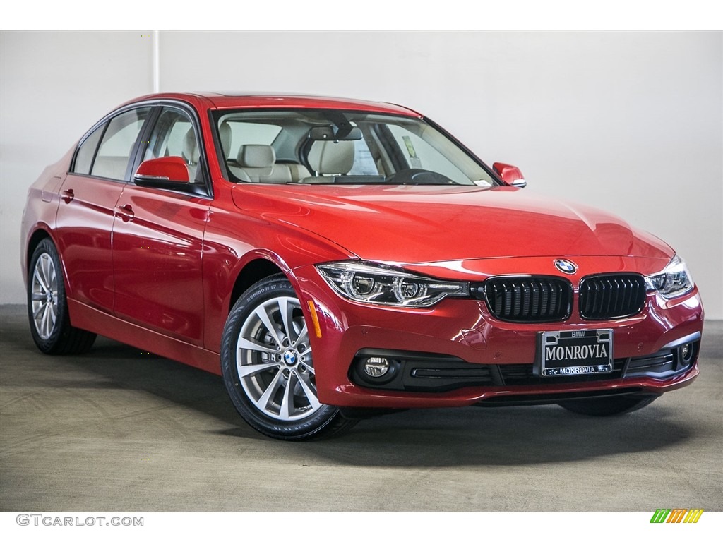2017 3 Series 320i Sedan - Melbourne Red Metallic / Venetian Beige/Black photo #12