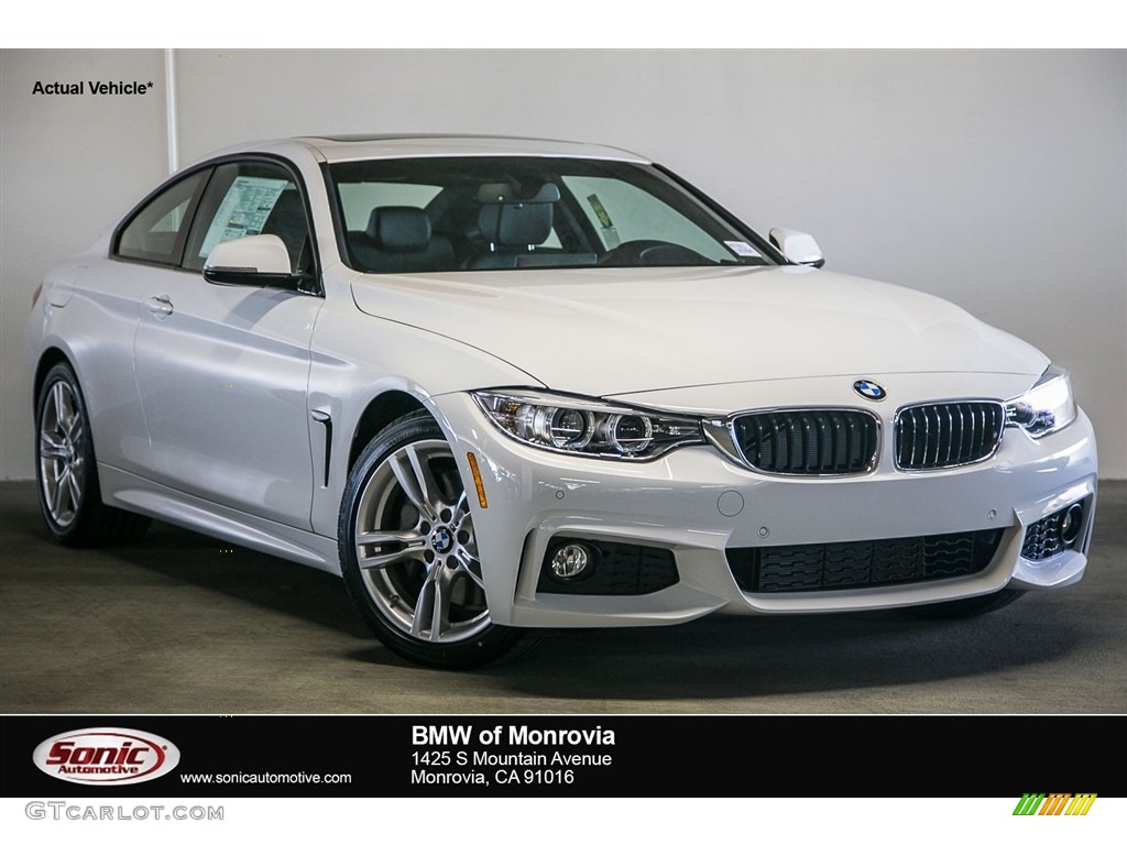 2017 4 Series 430i Coupe - Alpine White / Black photo #1