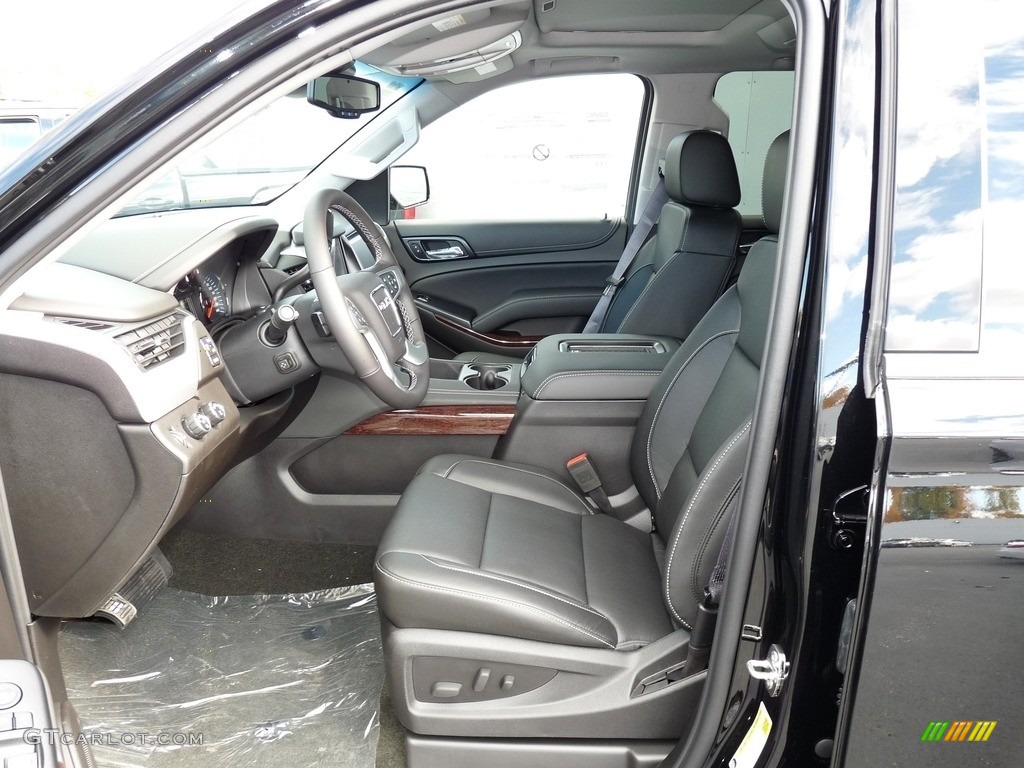 Jet Black Interior 2017 GMC Yukon SLT 4WD Photo #116830065