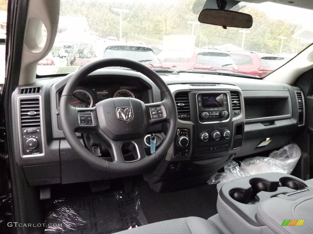 2017 1500 Express Quad Cab 4x4 - Brilliant Black Crystal Pearl / Black/Diesel Gray photo #14