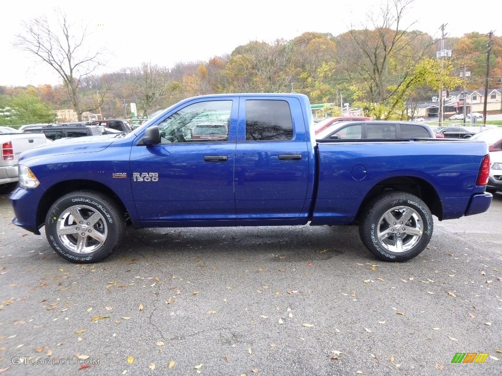 Blue Streak Pearl 2017 Ram 1500 Express Quad Cab 4x4 Exterior Photo #116830209