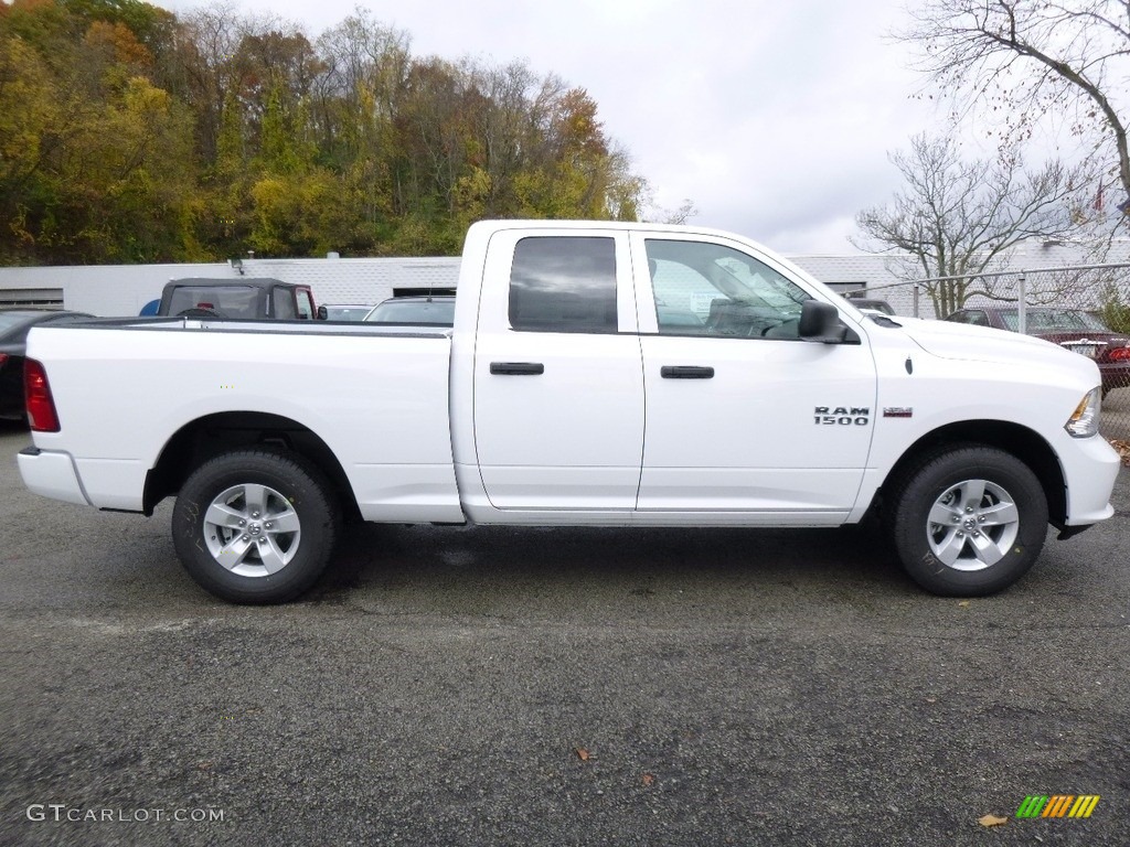 2017 1500 Express Quad Cab 4x4 - Bright White / Black/Diesel Gray photo #5