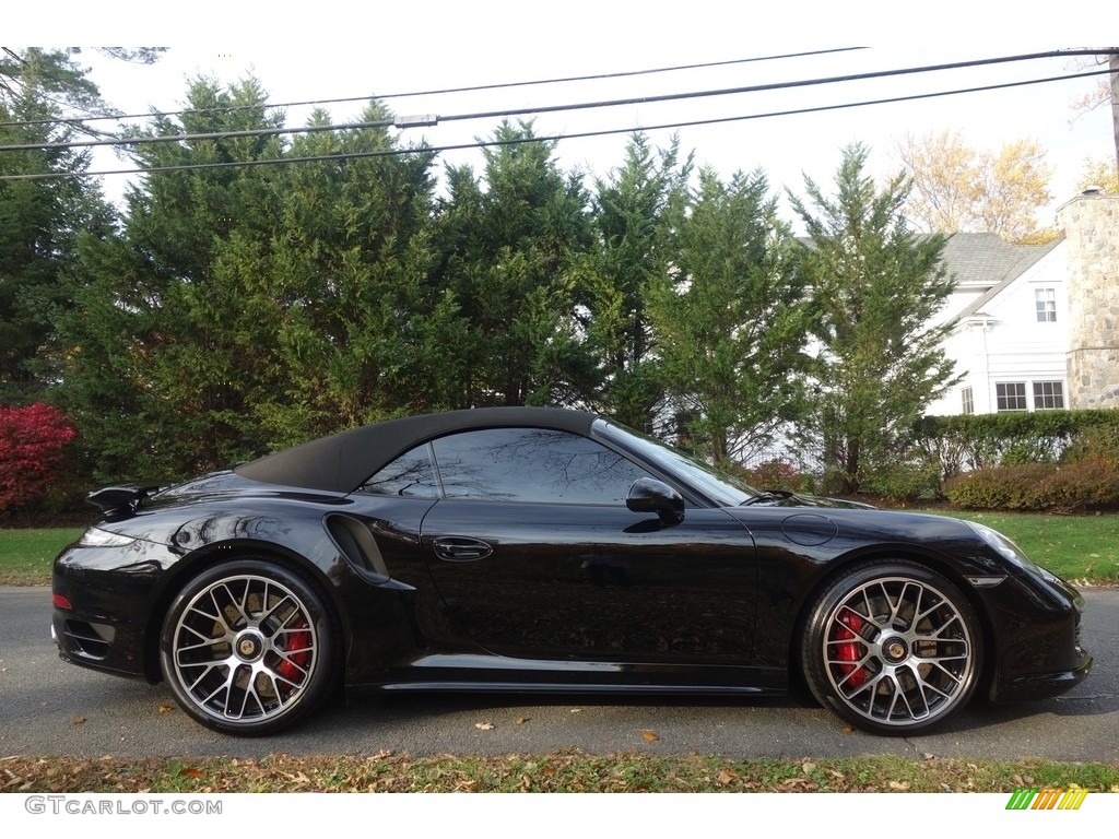 Black 2015 Porsche 911 Turbo Cabriolet Exterior Photo #116831214