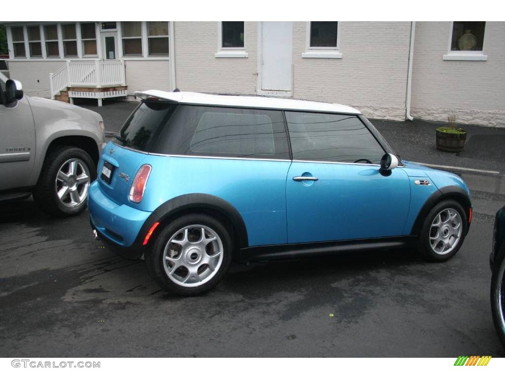 2004 Cooper S Hardtop - Electric Blue Metallic / Panther Black photo #5