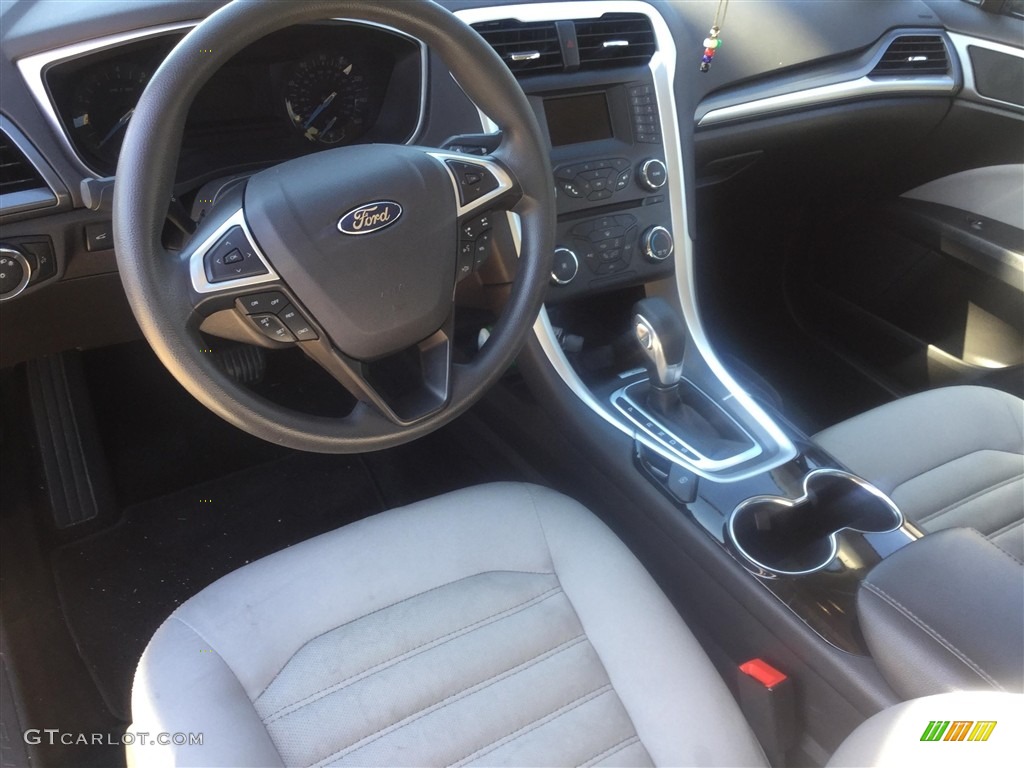 2014 Fusion S - Deep Impact Blue / Earth Gray photo #8