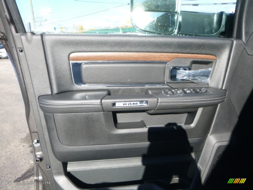 2017 Ram 2500 Laramie Crew Cab 4x4 Black Door Panel Photo #116834118