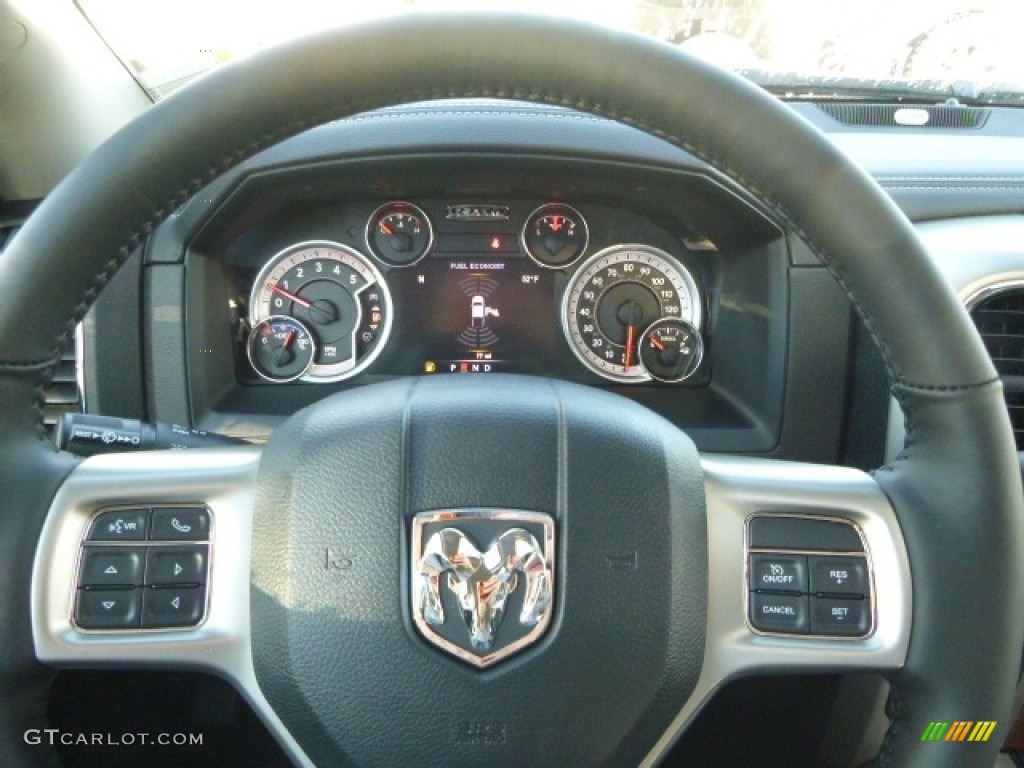2017 Ram 2500 Laramie Crew Cab 4x4 Black Steering Wheel Photo #116834163