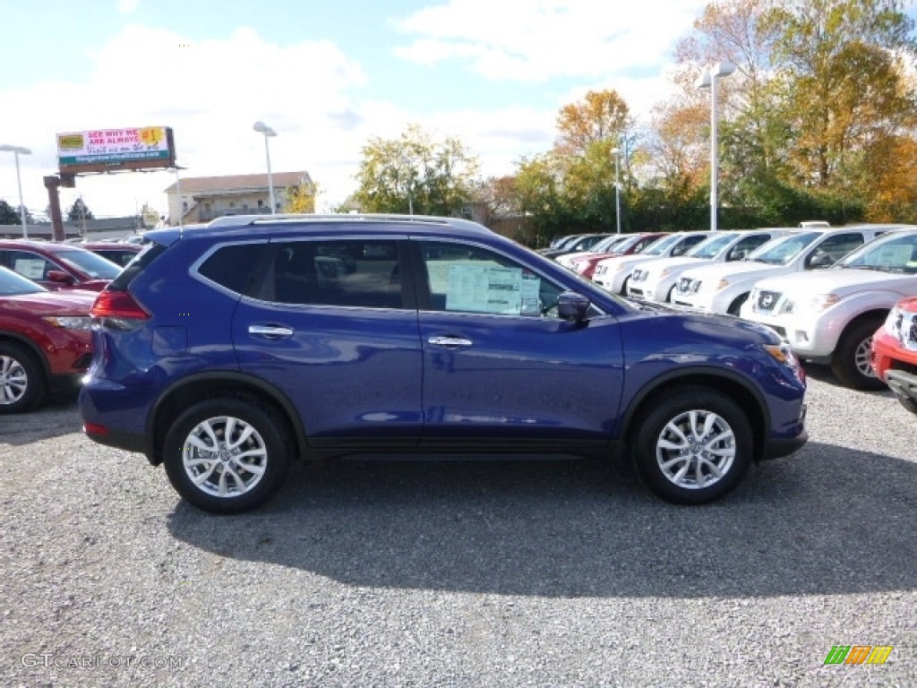 Caspian Blue 2017 Nissan Rogue SV AWD Exterior Photo #116835402