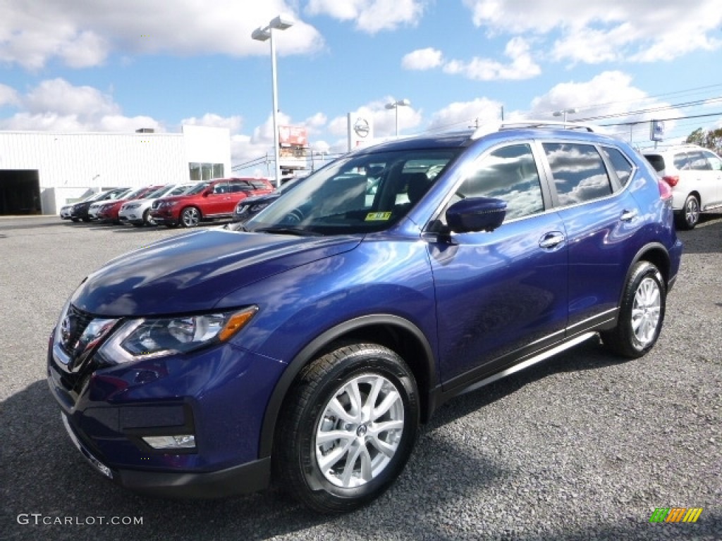 Caspian Blue 2017 Nissan Rogue SV AWD Exterior Photo #116835417