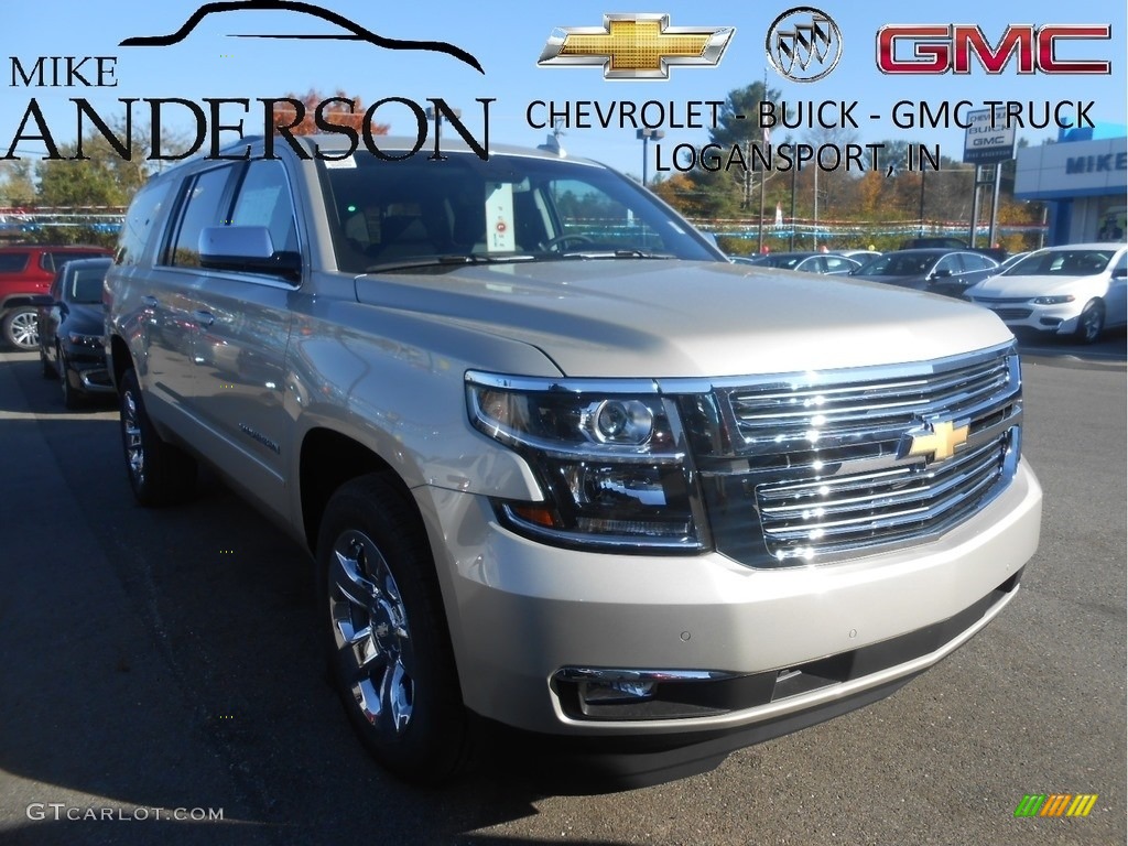 2017 Suburban Premier 4WD - Champagne Silver Metallic / Jet Black photo #1