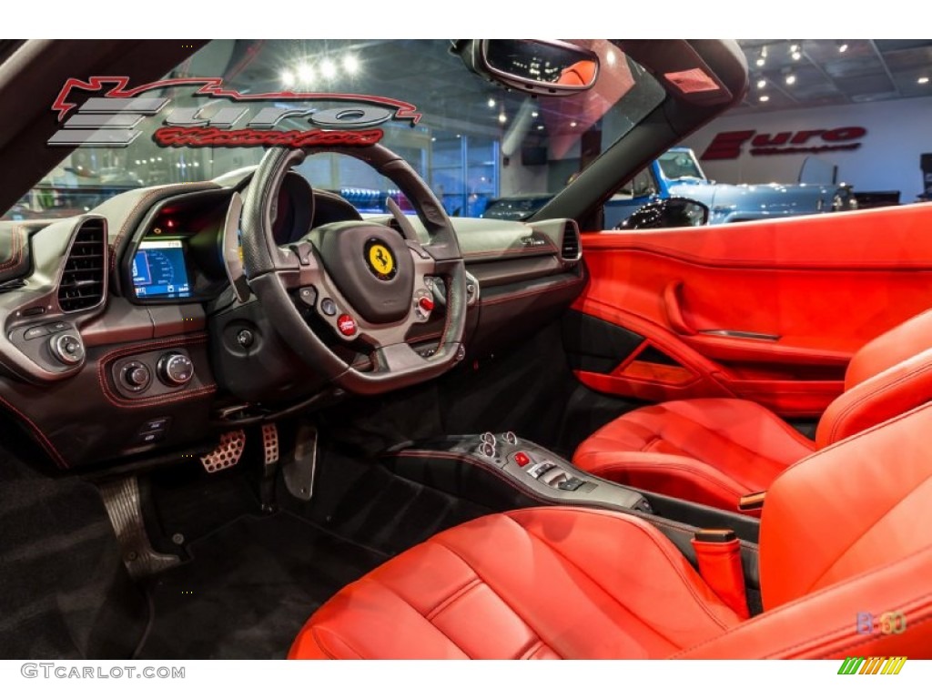 2013 458 Spider - Nero Daytona (Black Metallic) / Rosso photo #7
