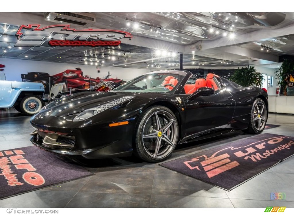 2013 458 Spider - Nero Daytona (Black Metallic) / Rosso photo #12