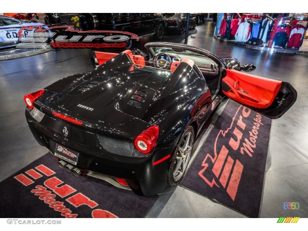 2013 458 Spider - Nero Daytona (Black Metallic) / Rosso photo #46