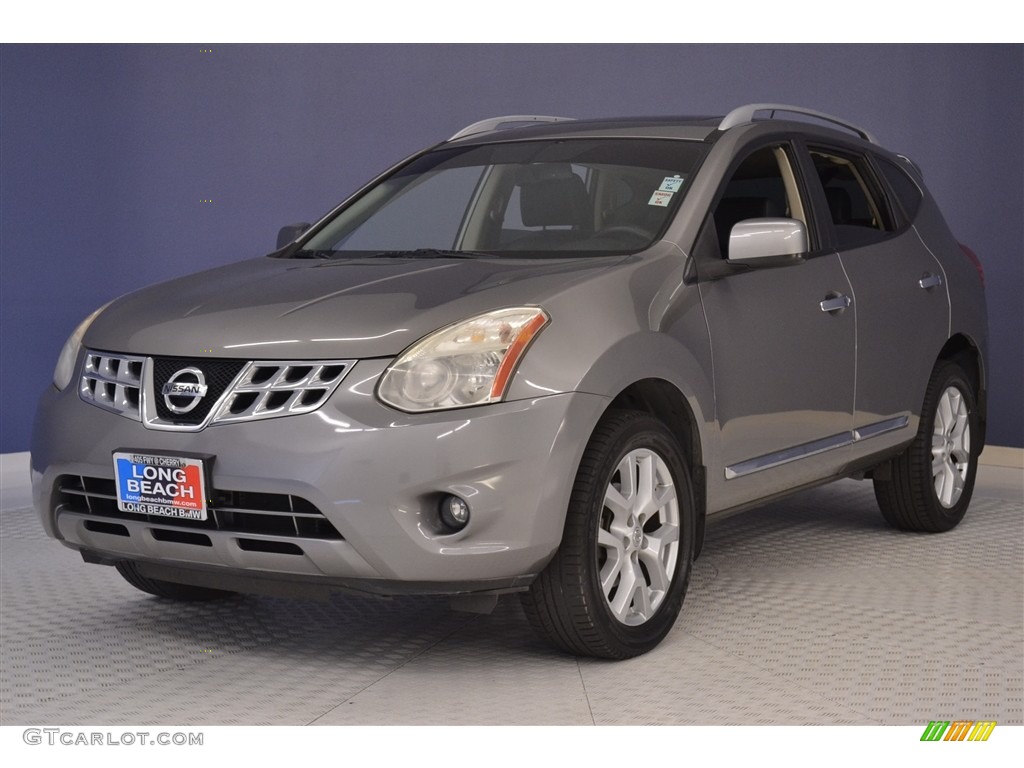 2011 Rogue SV - Gotham Gray Metallic / Black photo #3