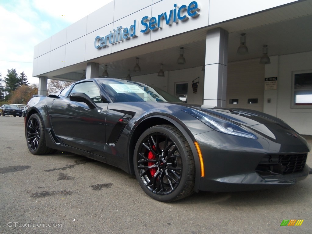 2017 Corvette Z06 Coupe - Watkins Glen Gray Metallic / Jet Black photo #2