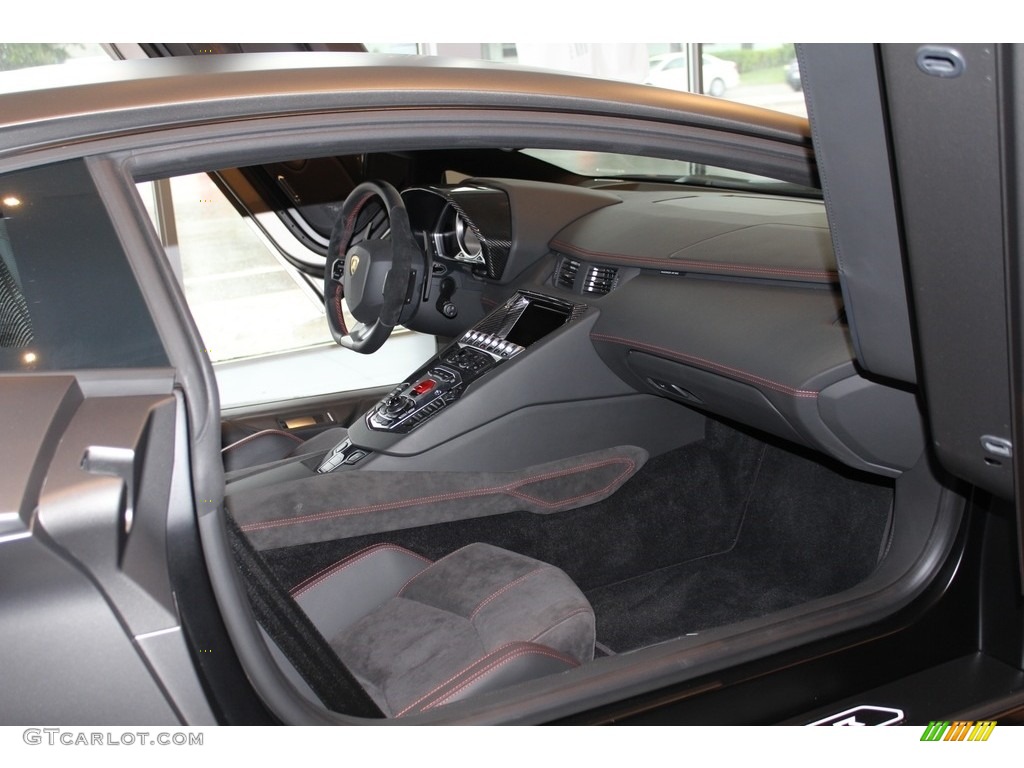 Nero Ade Interior 2014 Lamborghini Aventador LP 720-4 50th Anniversary Special Edition Photo #116841305