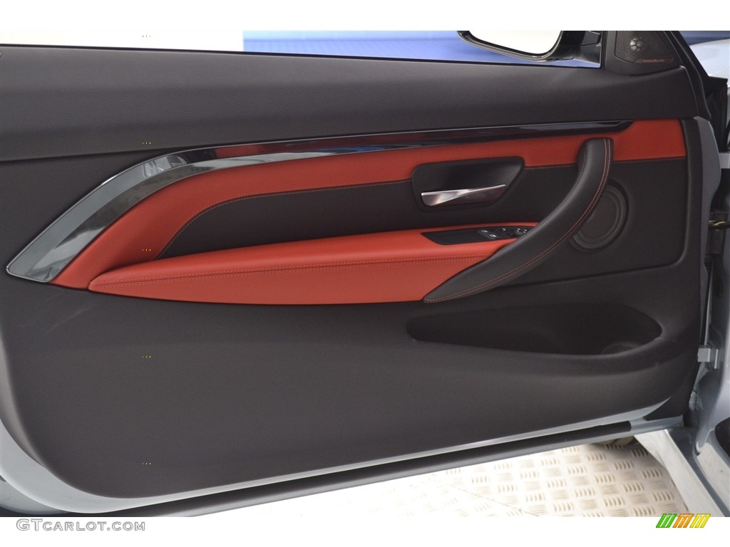2017 BMW M4 Coupe Sakhir Orange/Black Door Panel Photo #116843165