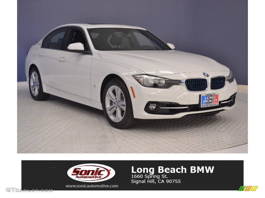 2017 3 Series 330e iPerfomance Sedan - Alpine White / Black photo #1