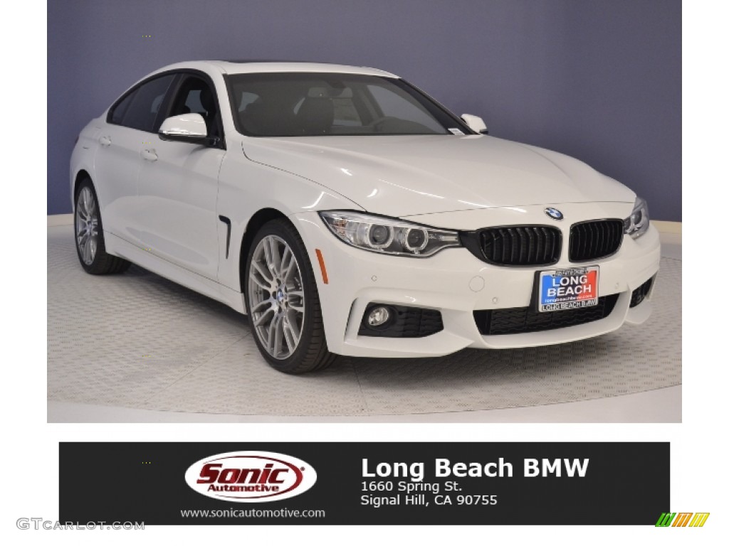 2017 4 Series 430i Gran Coupe - Alpine White / Black photo #1