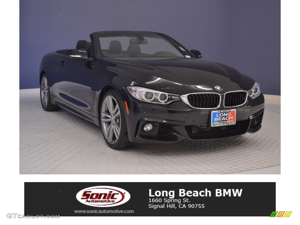 2016 4 Series 435i Convertible - Jet Black / Black photo #1