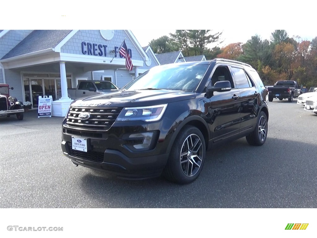 2017 Explorer Sport 4WD - Shadow Black / Ebony Black photo #3