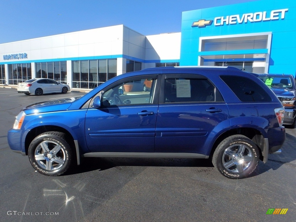 2008 Equinox LT AWD - Navy Blue Metallic / Dark Gray photo #3