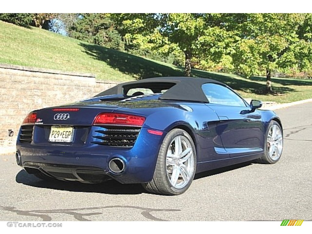 Estoril Blue Crystal Effect 2014 Audi R8 Spyder V8 Exterior Photo #116847522