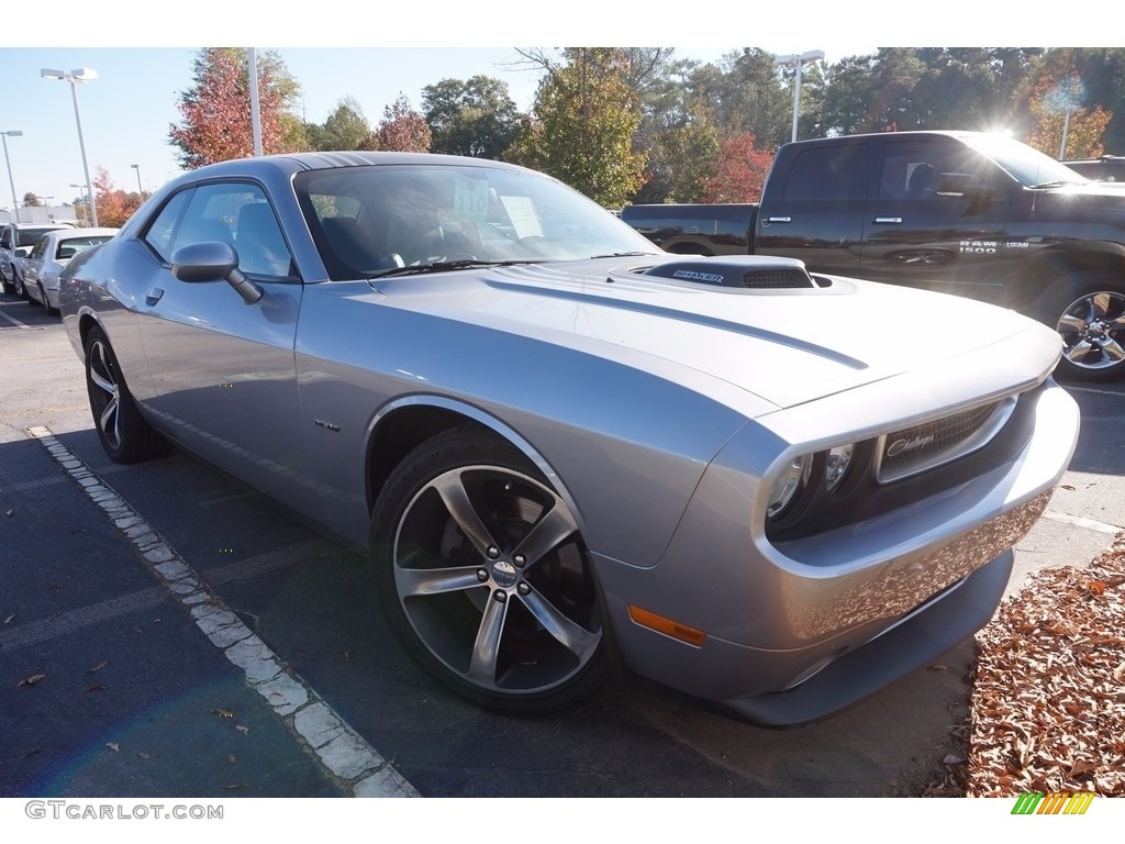 2014 Challenger R/T Shaker Package - Billet Silver Metallic / Dark Slate Gray/Radar Red photo #4