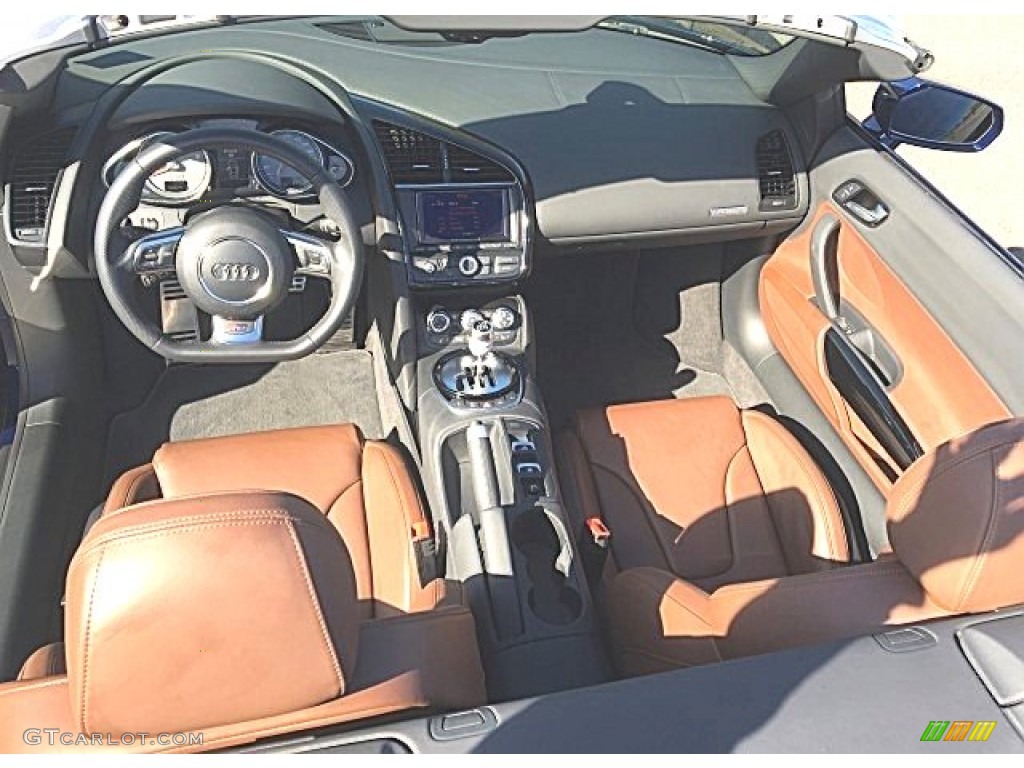 Nougat Brown Interior 2014 Audi R8 Spyder V8 Photo #116847600