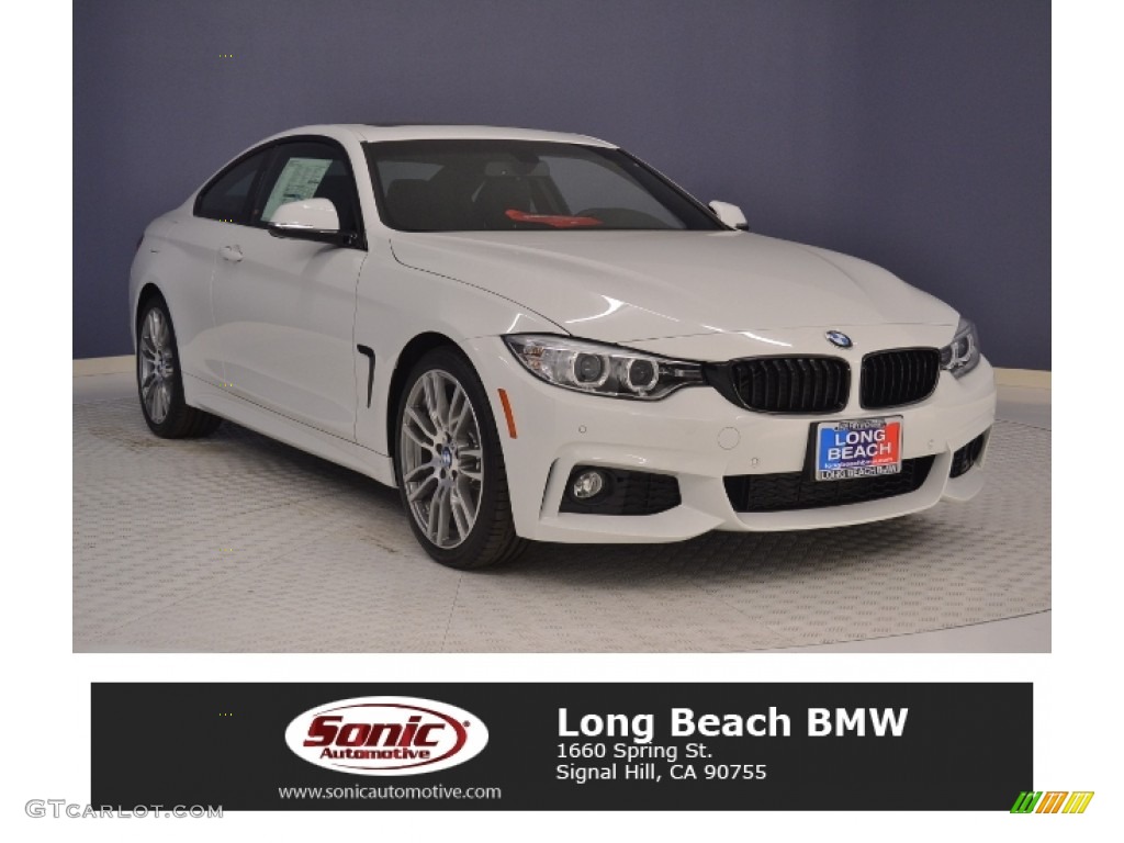 2017 4 Series 430i Coupe - Alpine White / Black photo #1