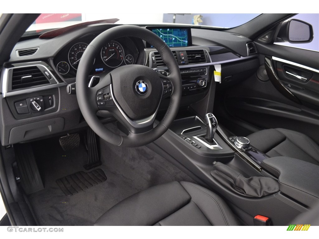 Black Interior 2017 BMW 3 Series 340i Sedan Photo #116852178
