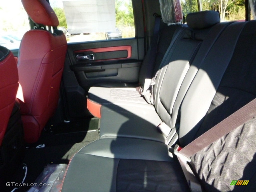 Rebel Theme Red/Black Interior 2017 Ram 1500 Rebel Crew Cab 4x4 Photo #116853624
