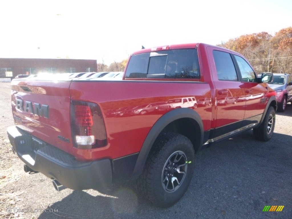 2017 1500 Rebel Crew Cab 4x4 - Flame Red / Rebel Theme Red/Black photo #8