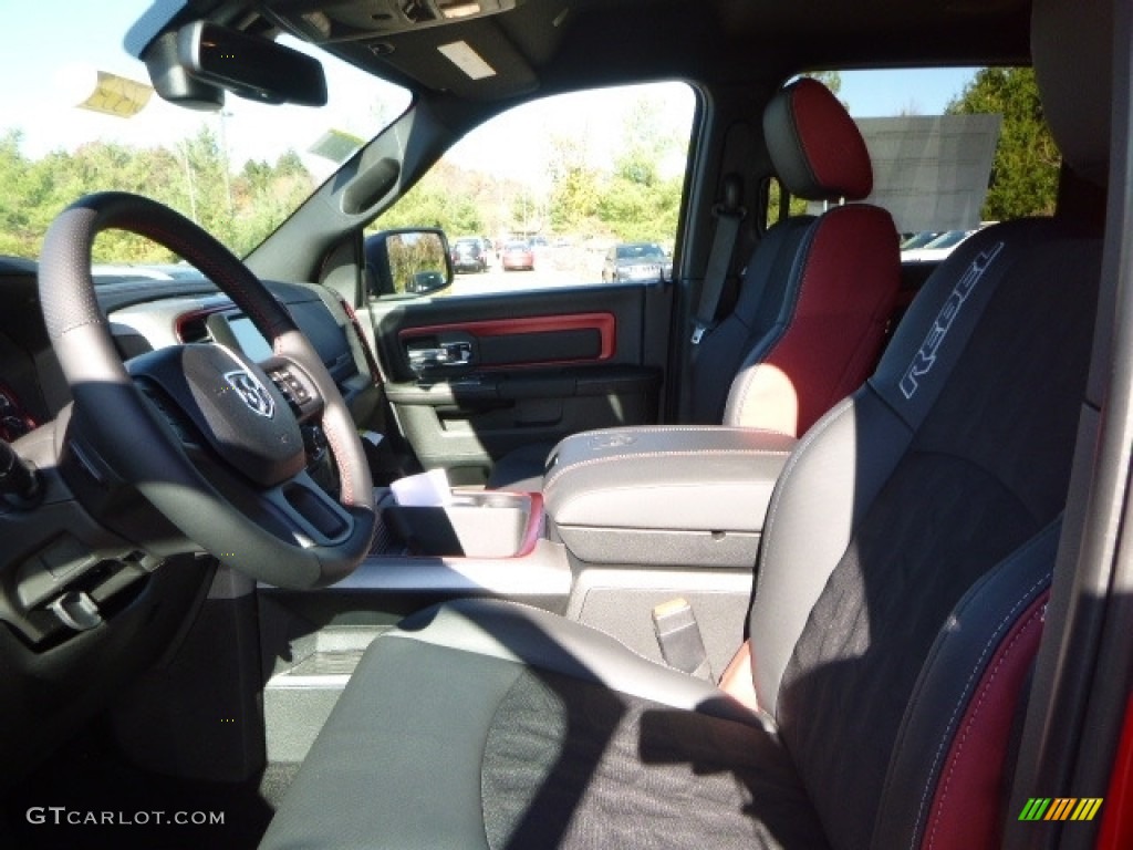 2017 1500 Rebel Crew Cab 4x4 - Flame Red / Rebel Theme Red/Black photo #12