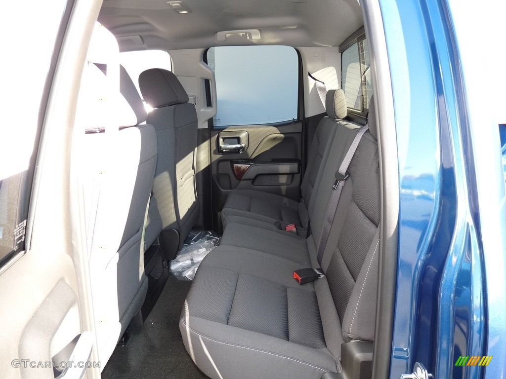 2017 Sierra 1500 SLE Double Cab 4WD - Stone Blue Metallic / Jet Black photo #7