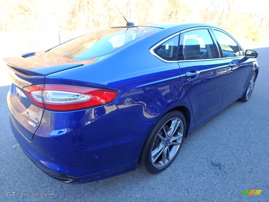 2013 Fusion Titanium AWD - Deep Impact Blue Metallic / Charcoal Black photo #2