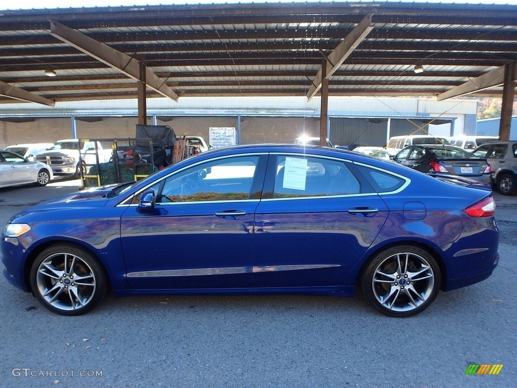 2013 Fusion Titanium AWD - Deep Impact Blue Metallic / Charcoal Black photo #5