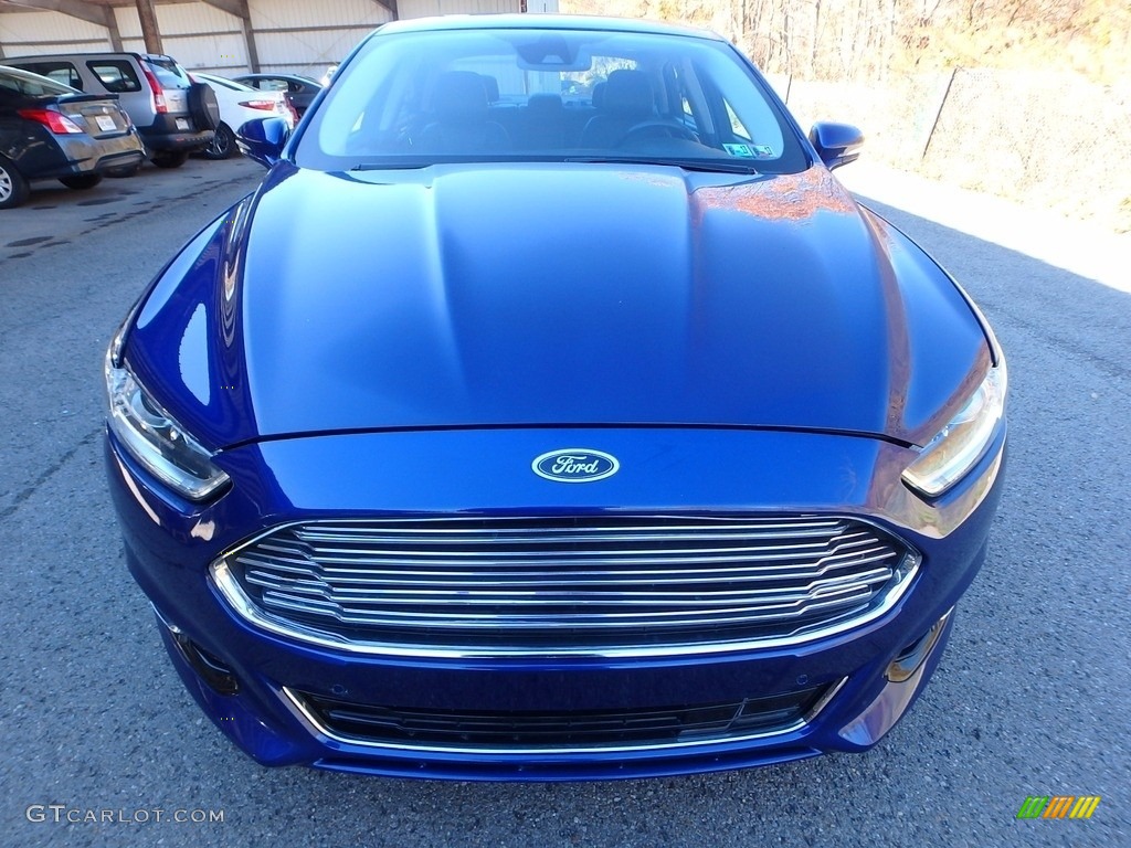 2013 Fusion Titanium AWD - Deep Impact Blue Metallic / Charcoal Black photo #7