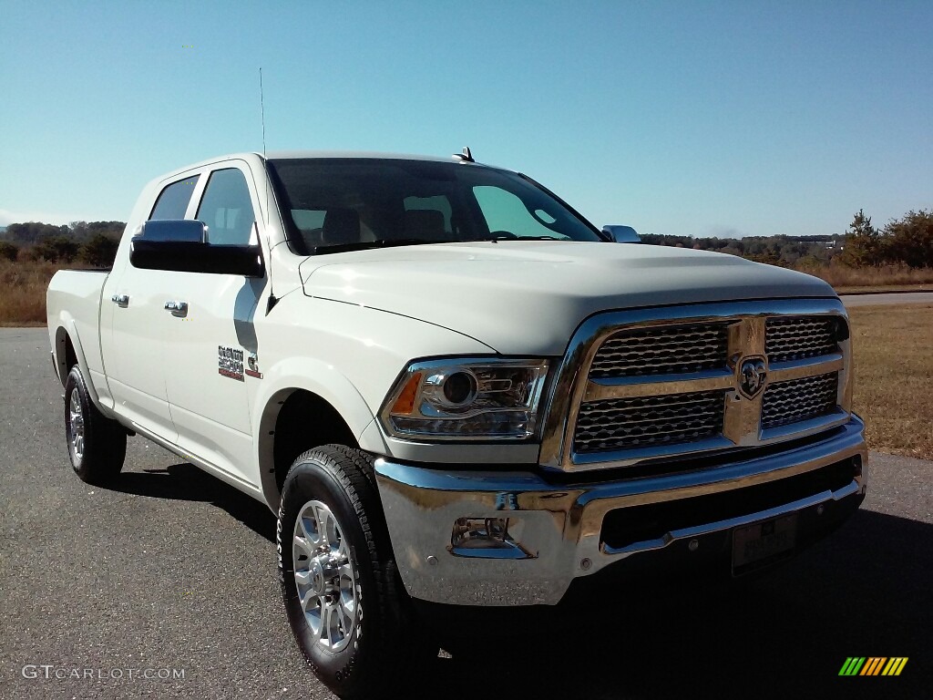Pearl White 2017 Ram 2500 Laramie Mega Cab 4x4 Exterior Photo #116861823