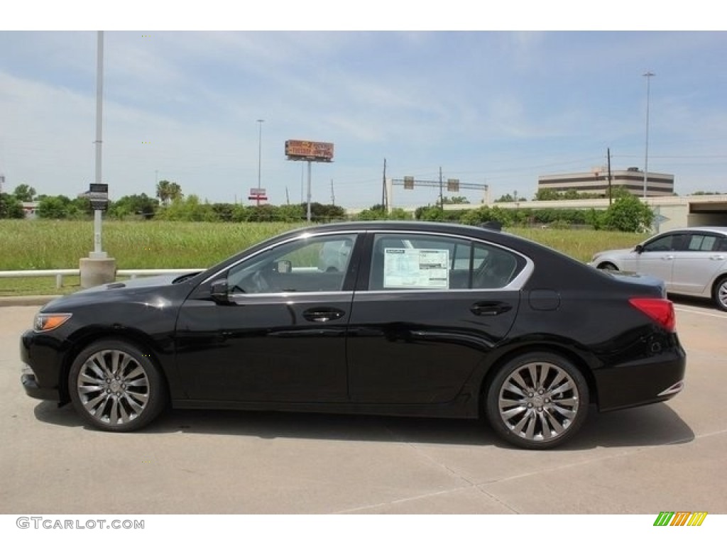 Crystal Black Pearl 2017 Acura RLX Technology Exterior Photo #116863329