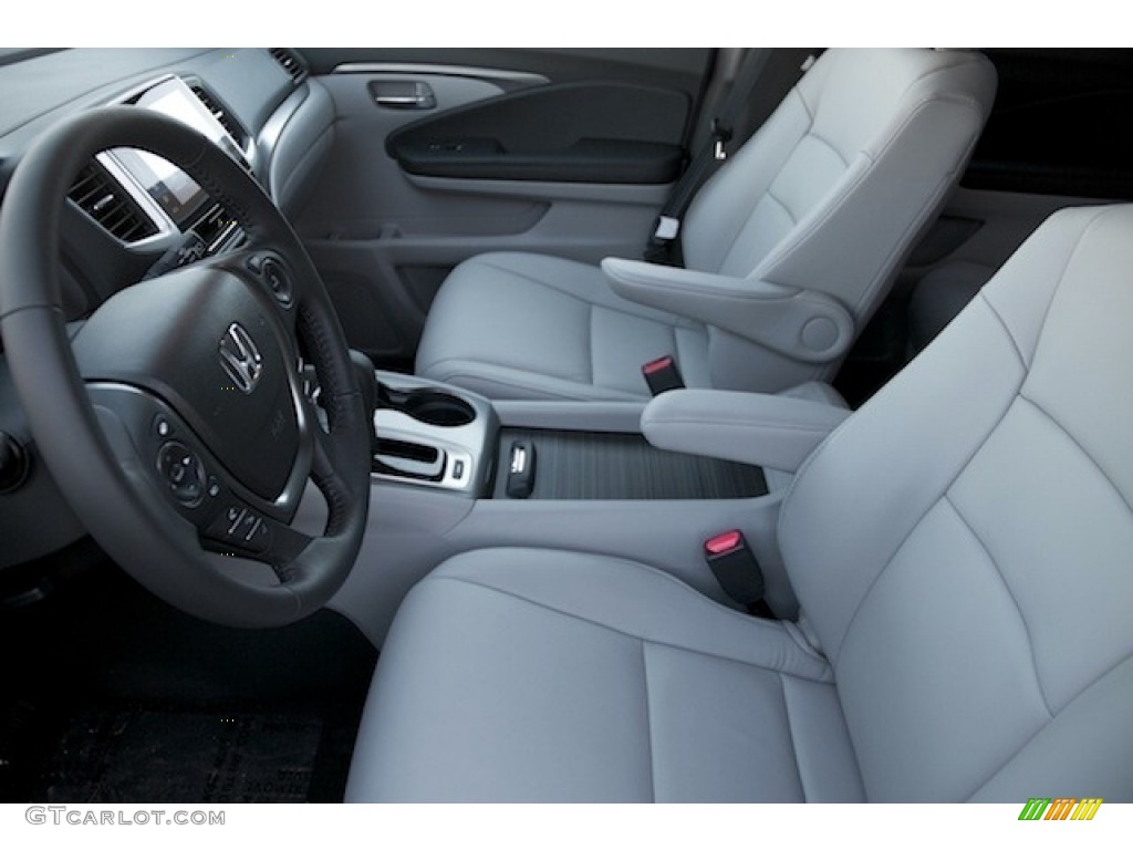 2016 Pilot EX-L - Crystal Black Pearl / Gray photo #9