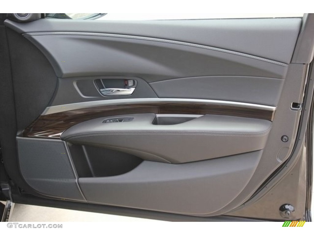 2017 Acura RLX Technology Ebony Door Panel Photo #116863650