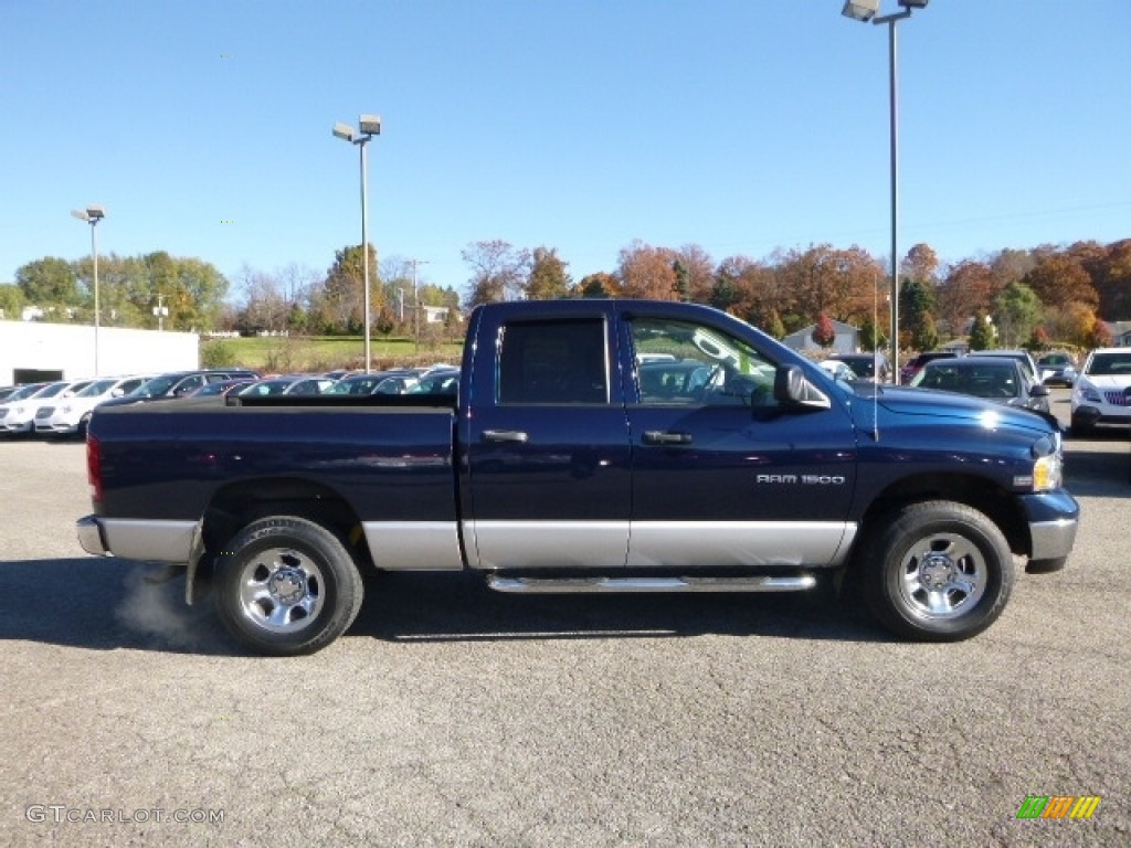 2003 Ram 1500 SLT Quad Cab 4x4 - Patriot Blue Pearl / Dark Slate Gray photo #8