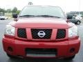 2007 Red Brawn Nissan Titan XE Crew Cab  photo #3