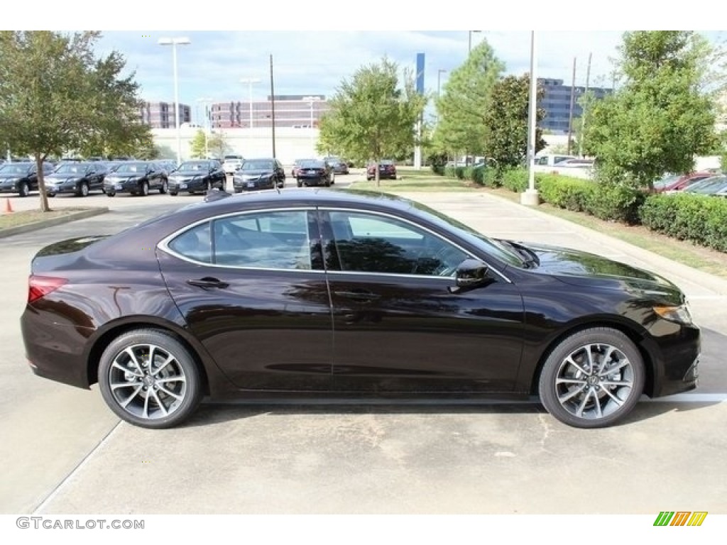 Black Copper Pearl 2017 Acura TLX V6 Advance Sedan Exterior Photo #116869500