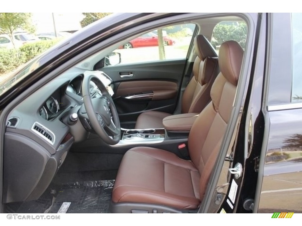 Espresso Interior 2017 Acura TLX V6 Advance Sedan Photo #116869515