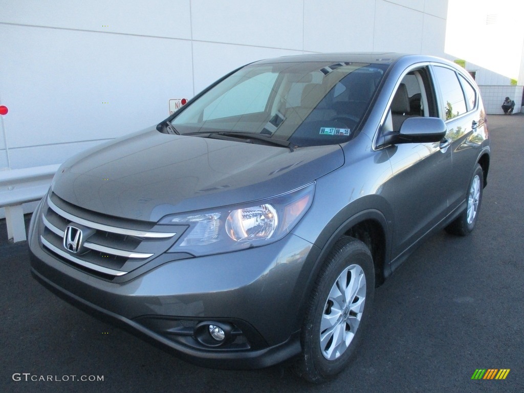 2014 CR-V EX AWD - Polished Metal Metallic / Black photo #9