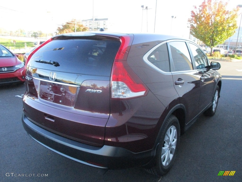 2014 CR-V EX AWD - Basque Red Pearl II / Gray photo #6
