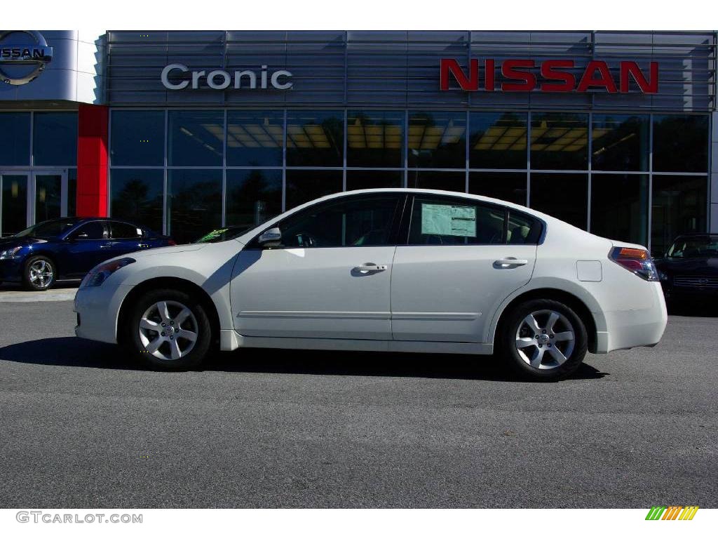 2008 Altima 3.5 SL - Winter Frost Pearl / Blond photo #1