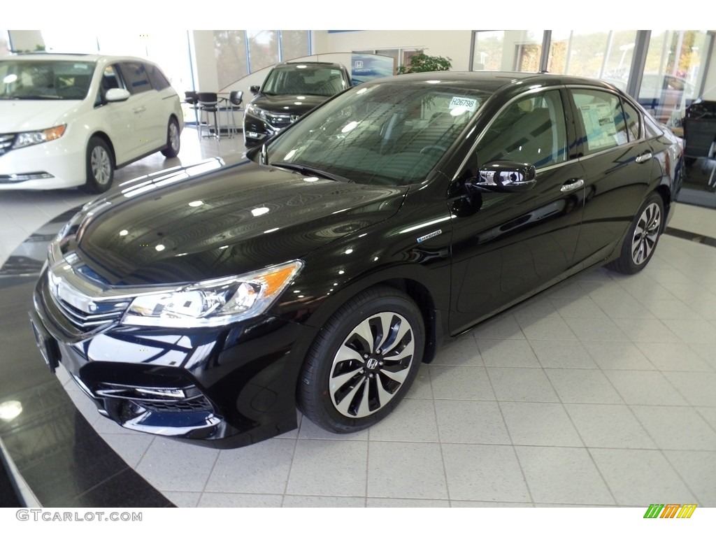 2017 Accord Hybrid Sedan - Crystal Black Pearl / Black photo #1